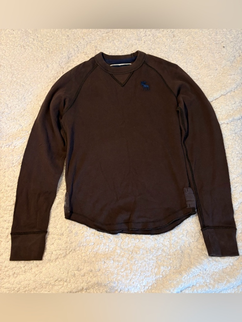Abercrombie & Fitch Brown Crewneck Sweatshirt Kids Size L